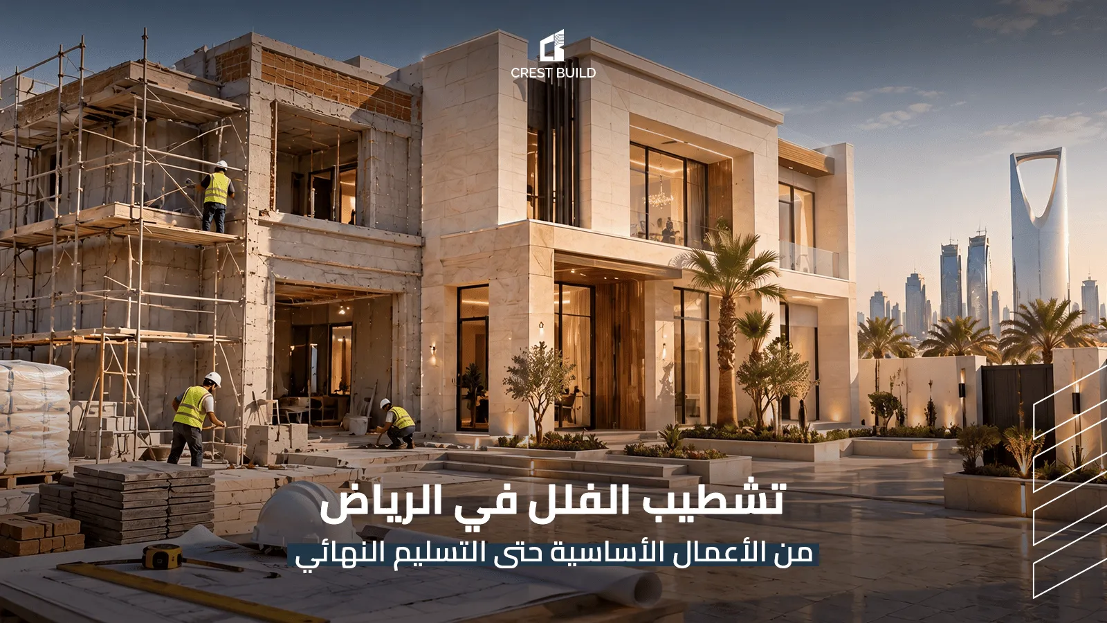 Villa Finishing in Riyadh: From Structural Works to Final Handover